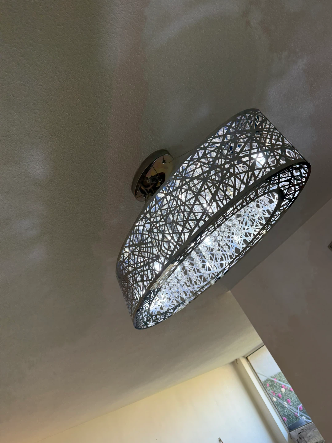 Oval Crystal Chandelier Light Fixture - photo 5