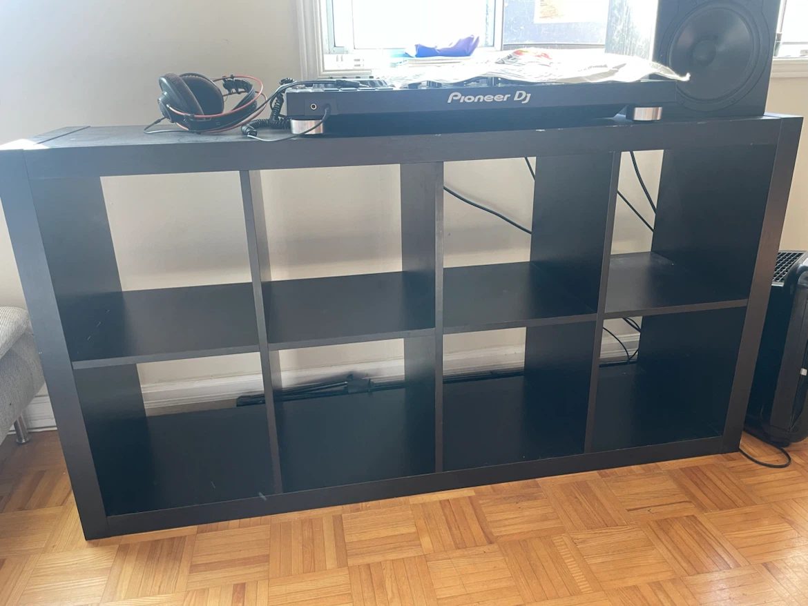 IKEA Kallax 8-Cube Shelving Unit - Black