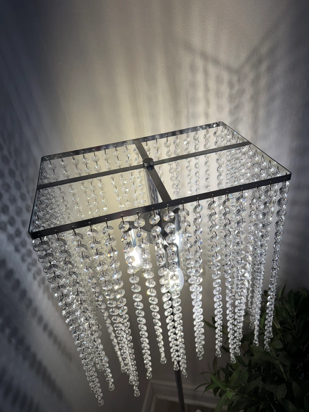 Chrome Crystal Bead Floor Lamp - photo 4