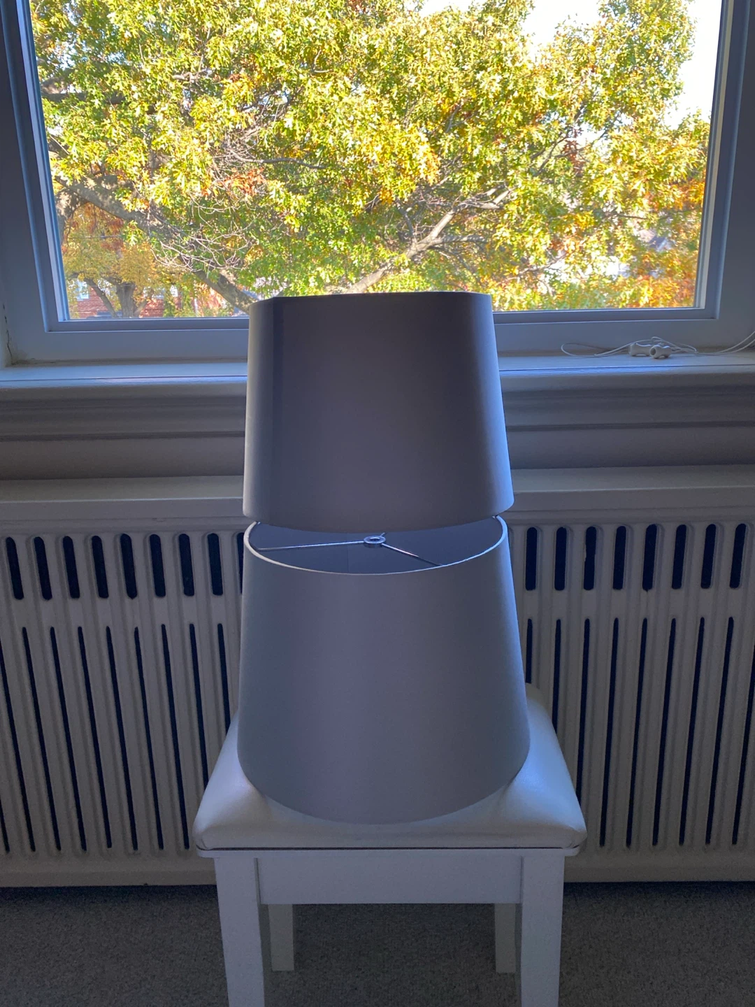 Two Grey Lamp Shades - photo 4