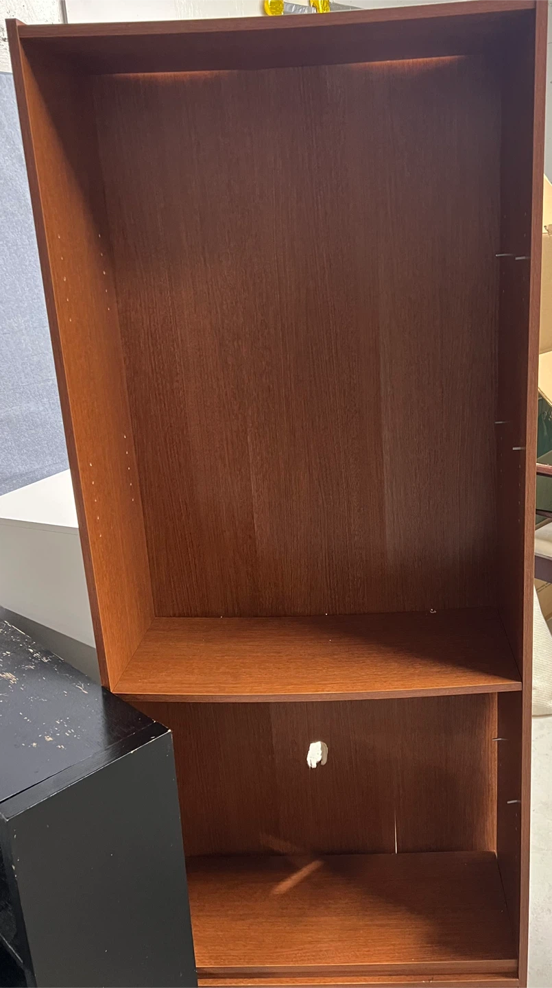 Tall Wooden Bookshelf