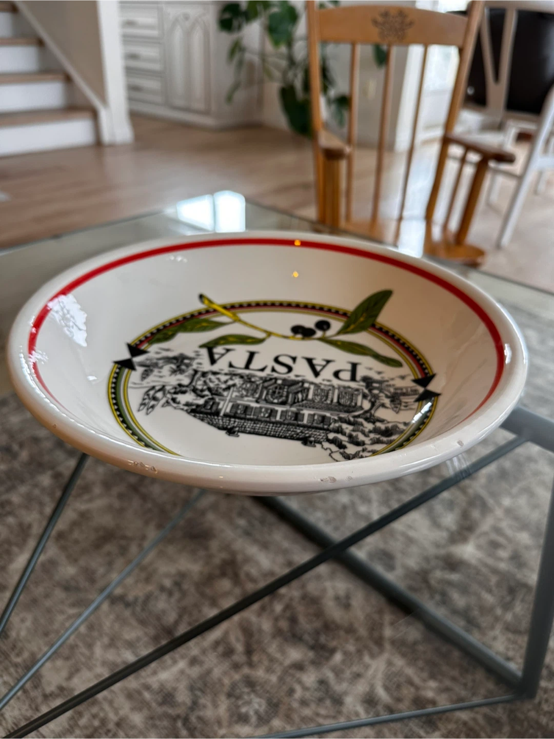 Italian Ironstone Pasta Serving Bowl - photo 3