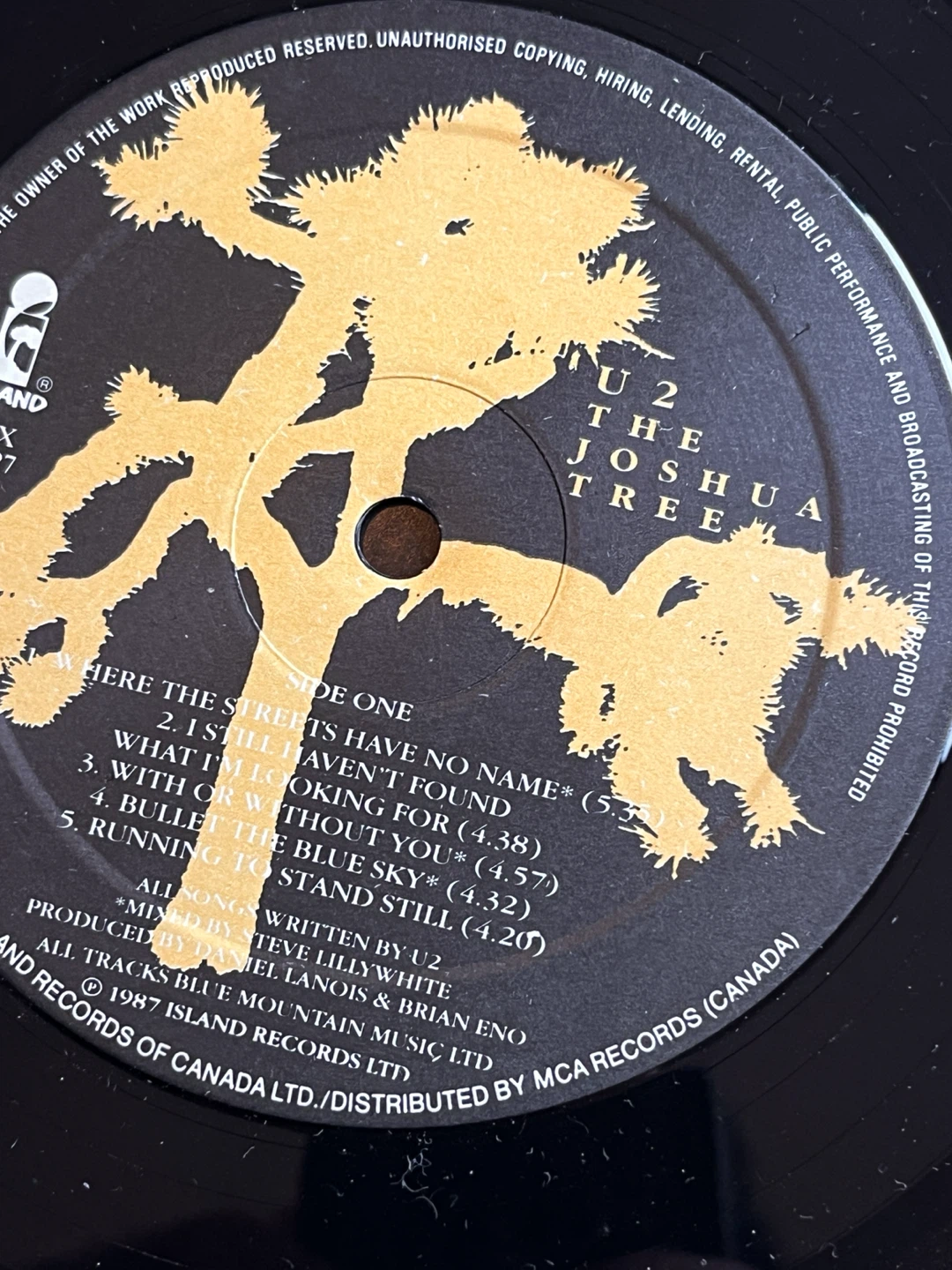 U2 The Joshua Tree Vinyl Record - photo 2