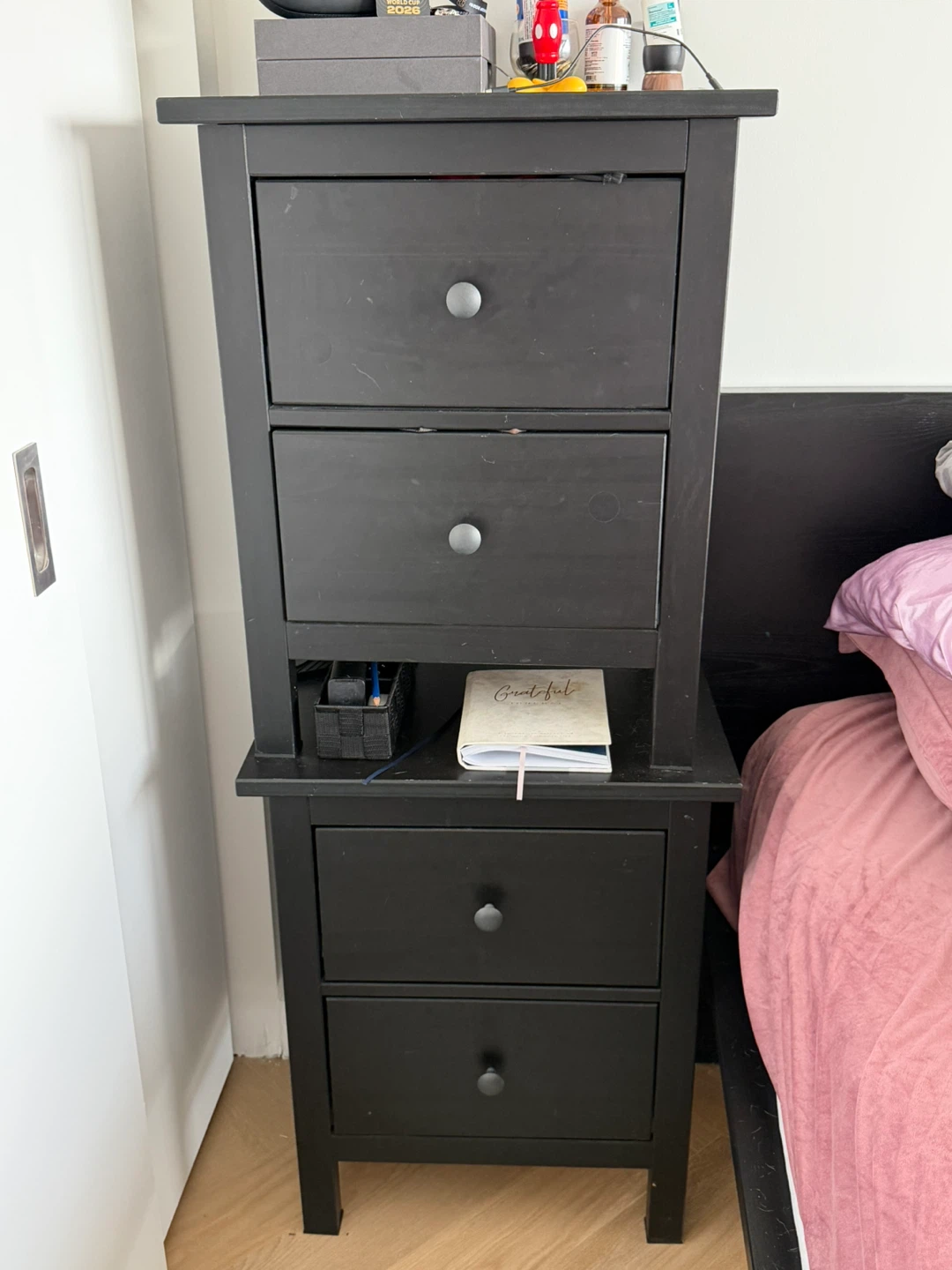 2 IKEA hemnes Nightstand/Bedside Table