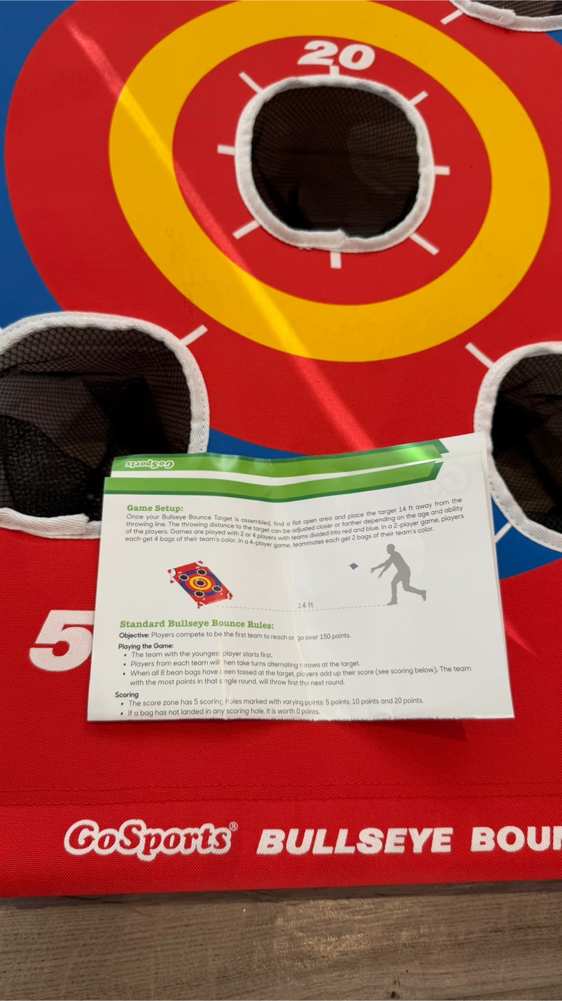 (Make an offer)GoSports Bullseye Bounce Bean Bag Toss Game - photo 3