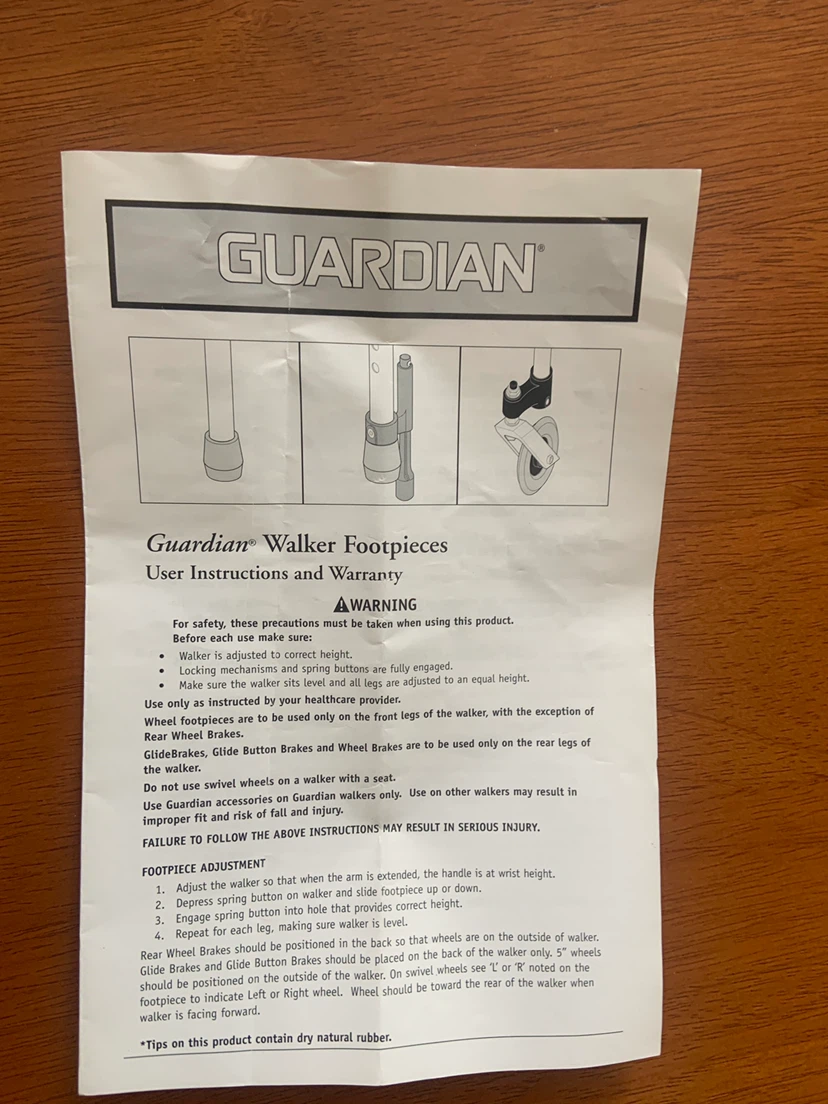 Guardian Walker Footpieces - photo 2