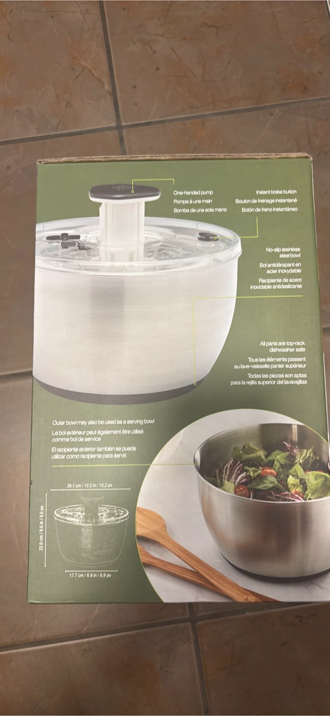 Miu Stainless Steel Salad Spinner - photo 2
