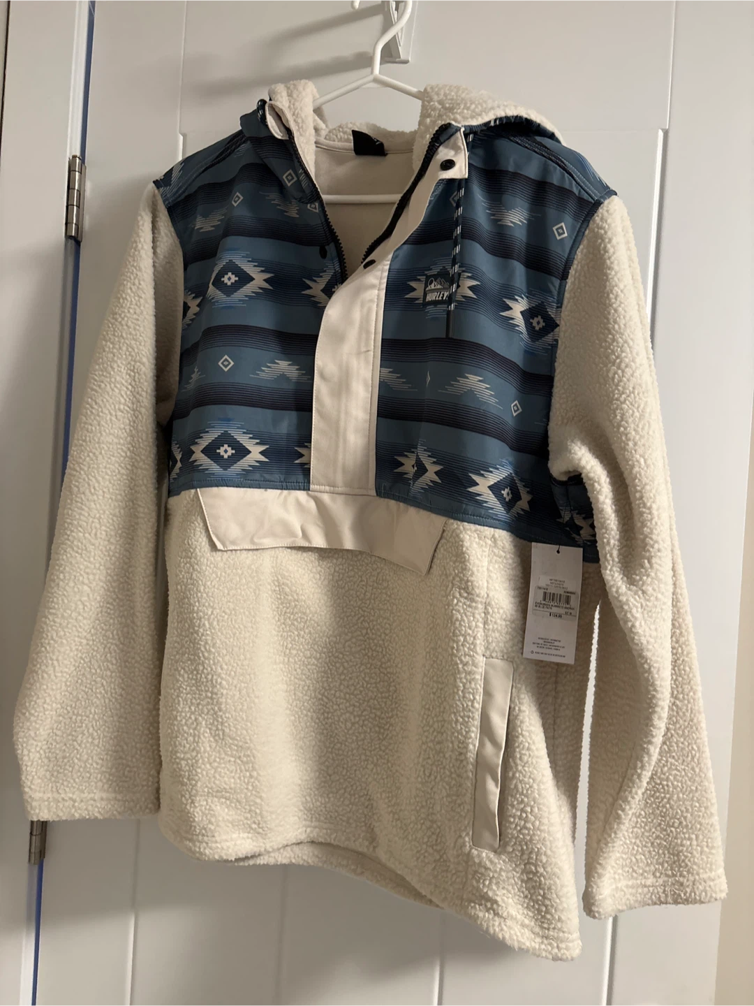 New Hurley Evergreen Burrrrito Anorak - Blue