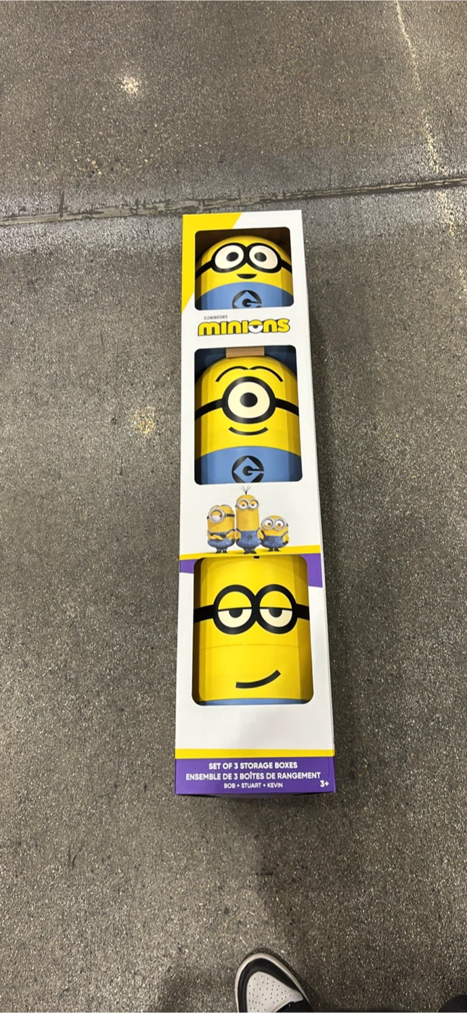 Minions Set of 3 Storage Boxes