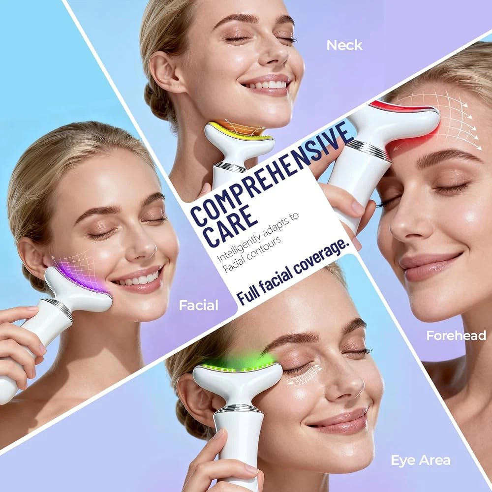 Neck and Facial Massager with 7 LED Colours - photo 4