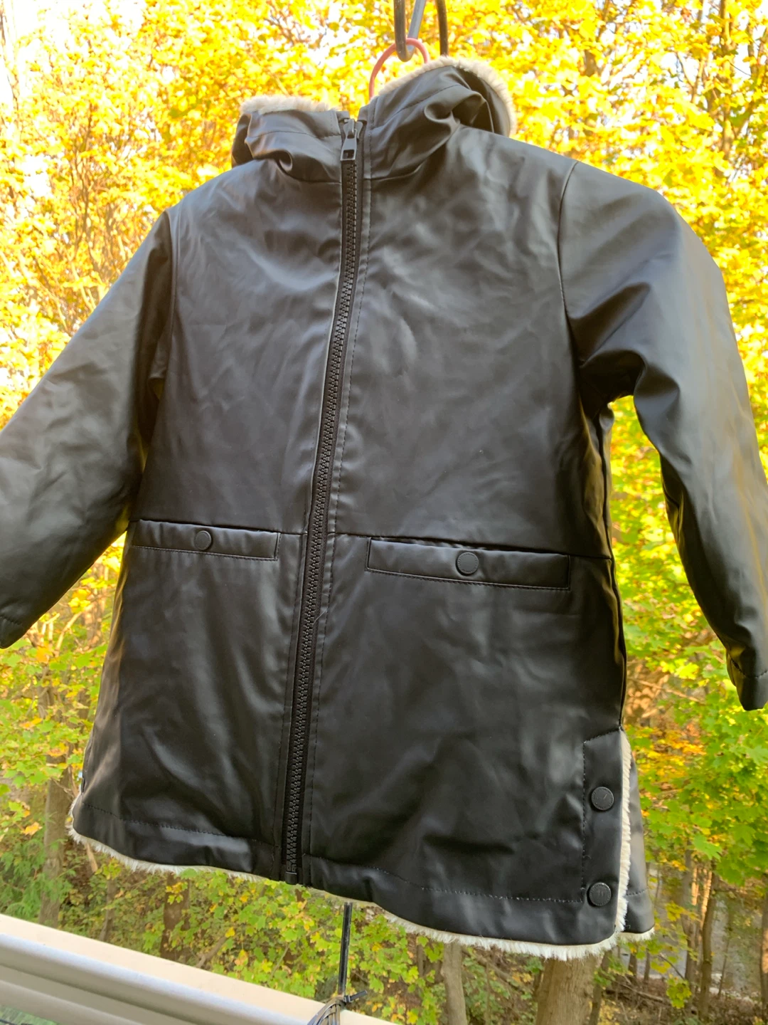 Zara Kids Faux Leather Jacket, Size 7 - photo 3