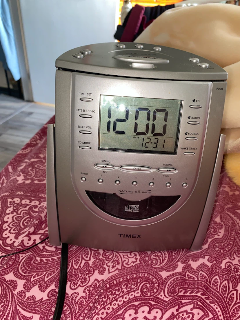 Timex CD Alarm Clock Radio with 4 nature sounds