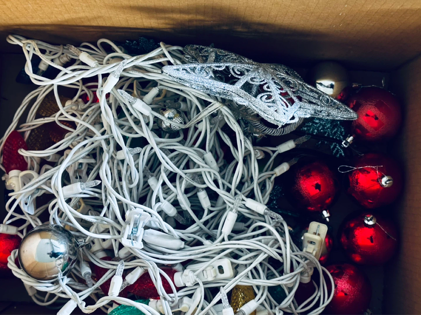 Christmas String Lights and Ornaments Set