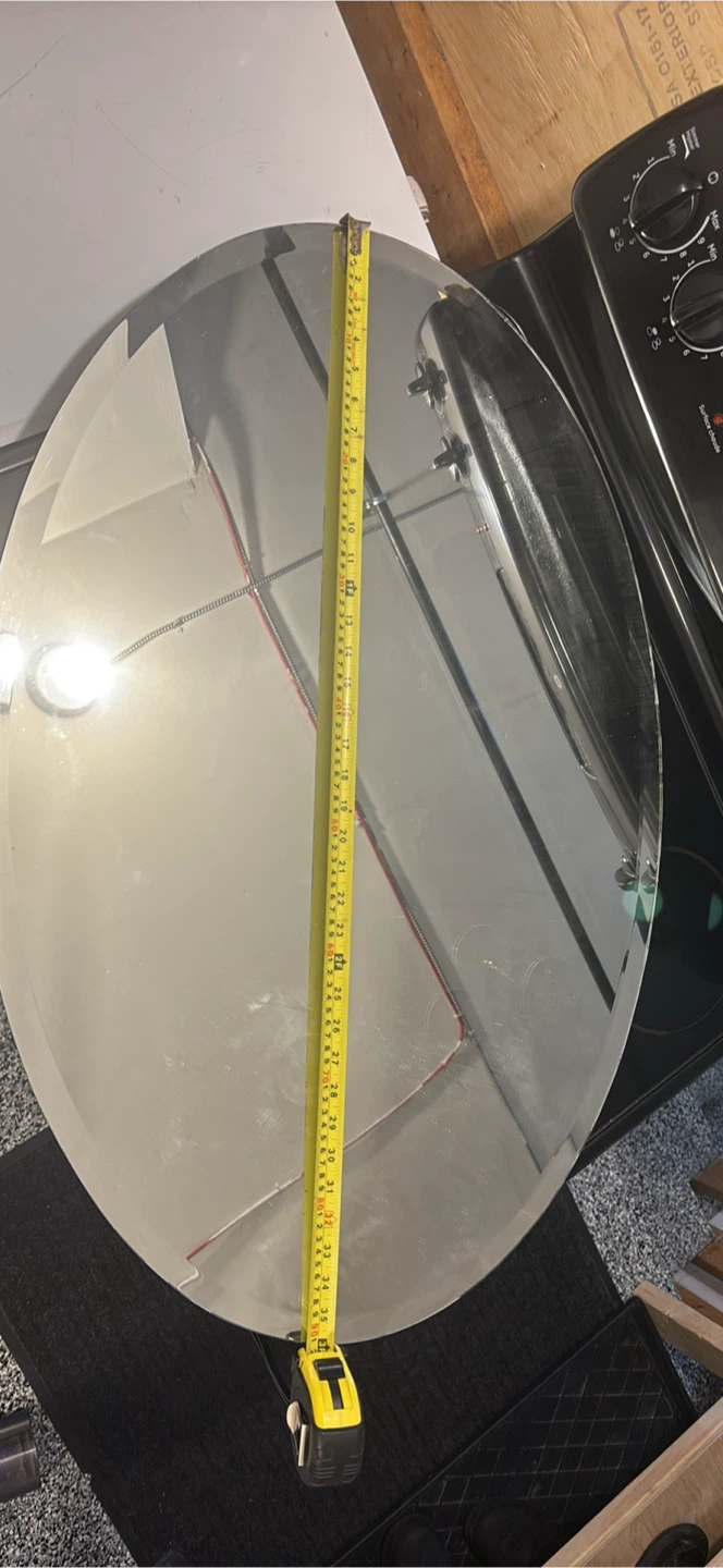 Oval Frameless Wall Mirror - photo 3