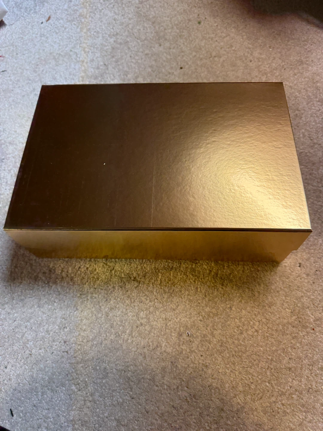 Large Gold Decorative Gift Box