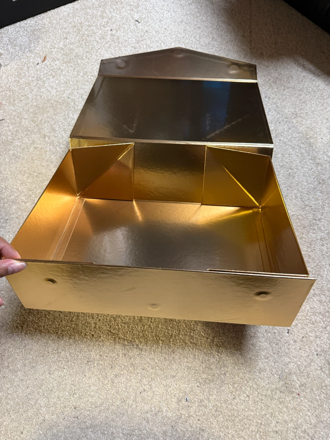 Large Gold Decorative Gift Box - photo 2