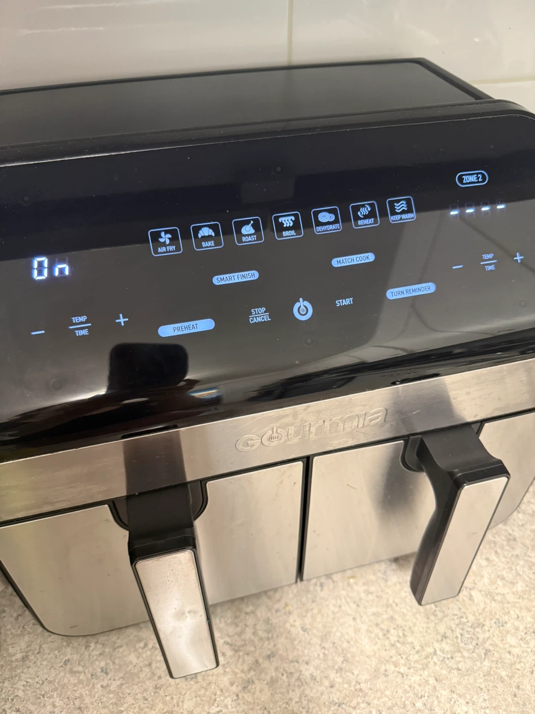 Gourmia 10-Quart Dual Basket Digital Air Fryer