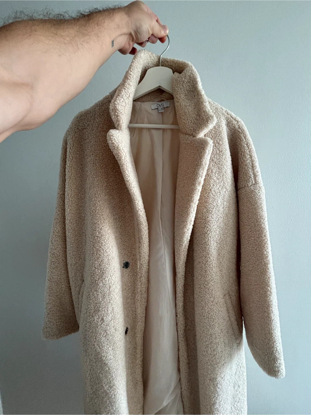 OVS Cream Teddy Coat - photo 2