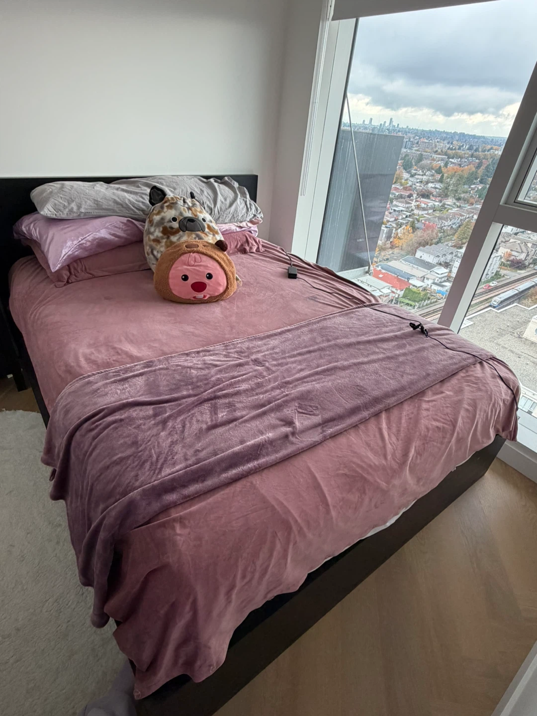 IKEA MALM Queen Bed Frame + mattress- Dark Brown - photo 3