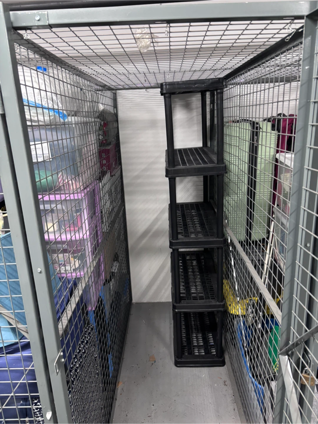 Black Plastic Storage Shelving Unit - photo 4