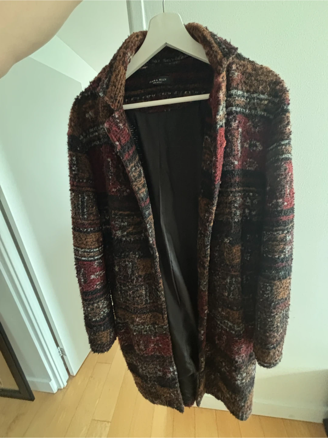 Zara Man patterned coat