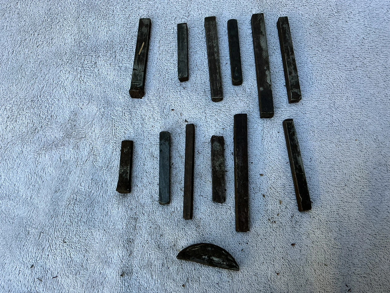 Assorted Metal Machine Keys and Woodruff Key