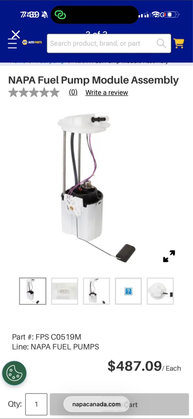 NAPA Fuel Pump Module Assembly C0519M - photo 3