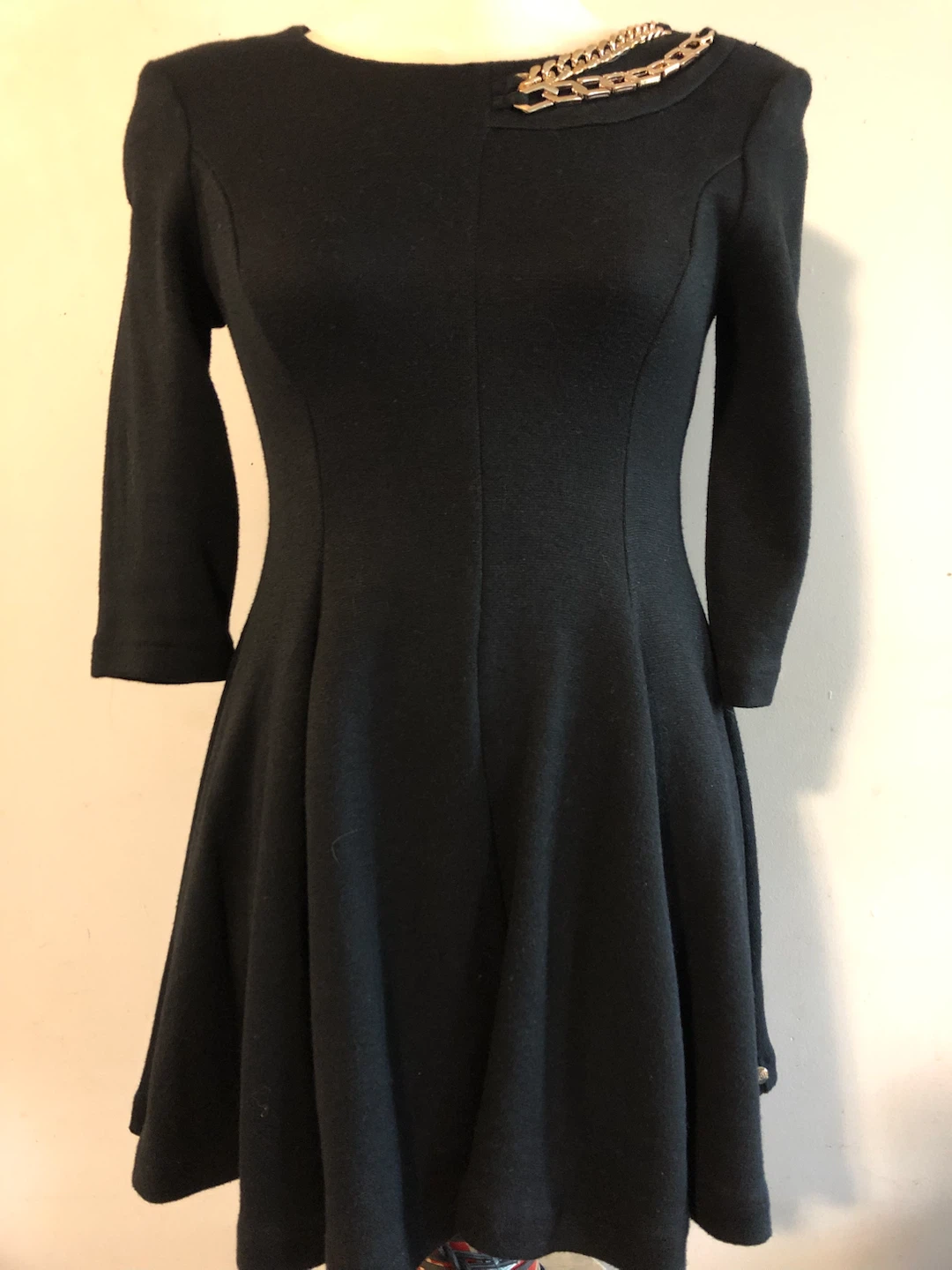 Nascimento Black Dress with Chain Detail - photo 3