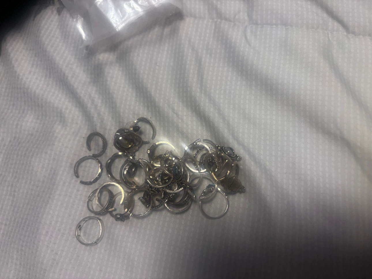 Assorted Silver-Tone Rings