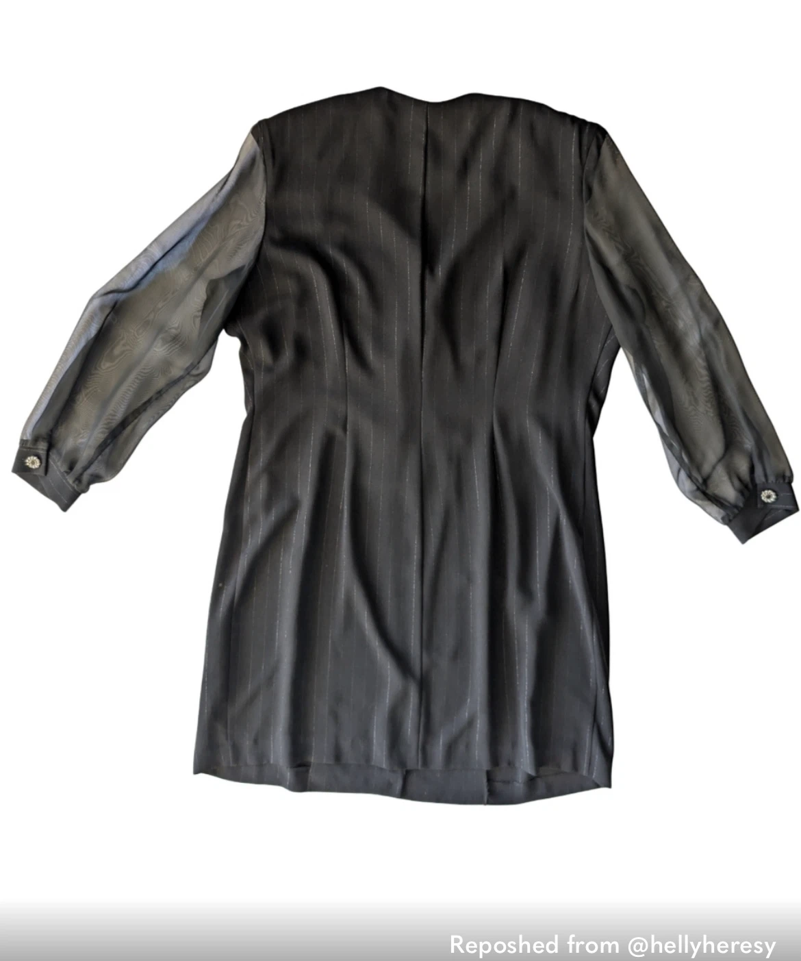 Joseph Ribkoff Black Pinstripe Blazer, Size 18 - photo 3