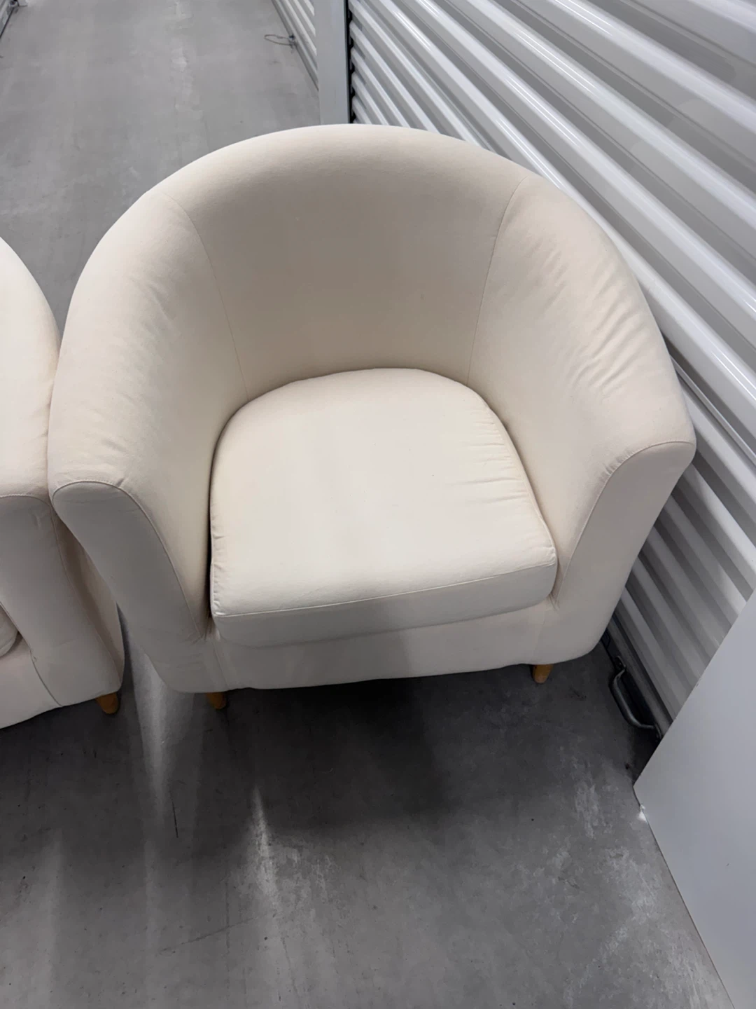 Two Cream Accent Tubes Chairs - photo 2