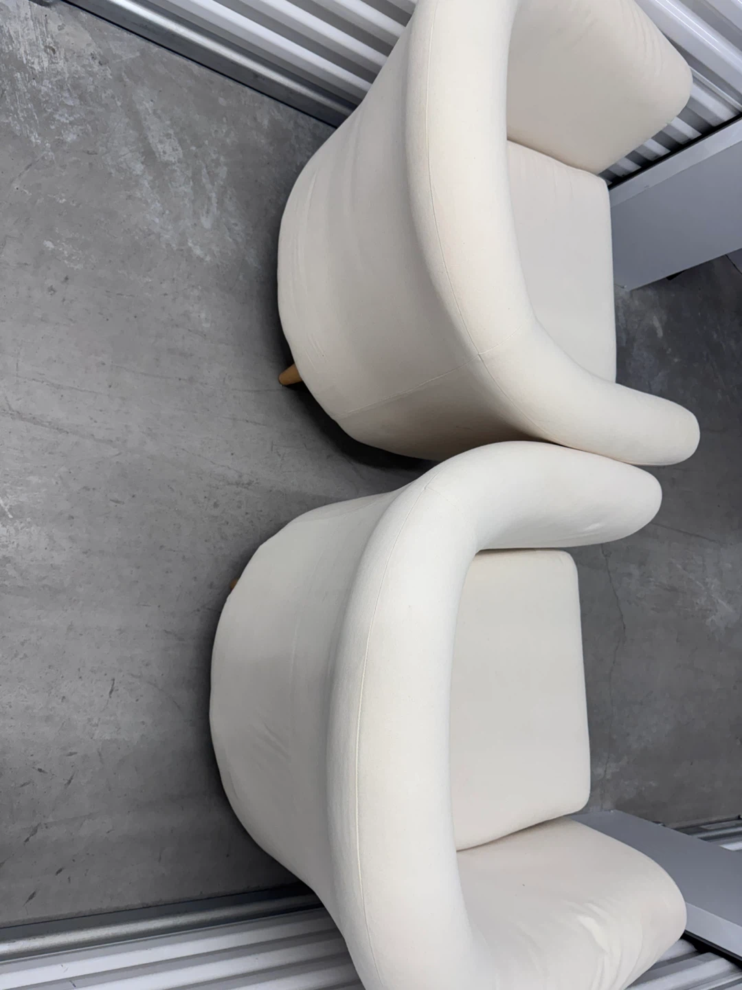 Two Cream Accent Tubes Chairs - photo 4