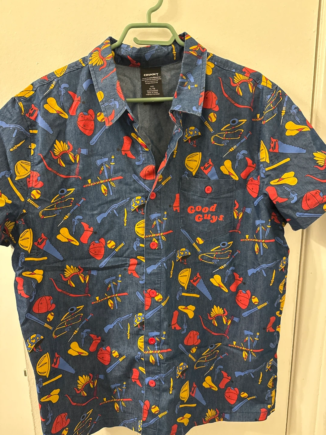 Chucky costume Good Guys Shirt and Mask Set - photo 3