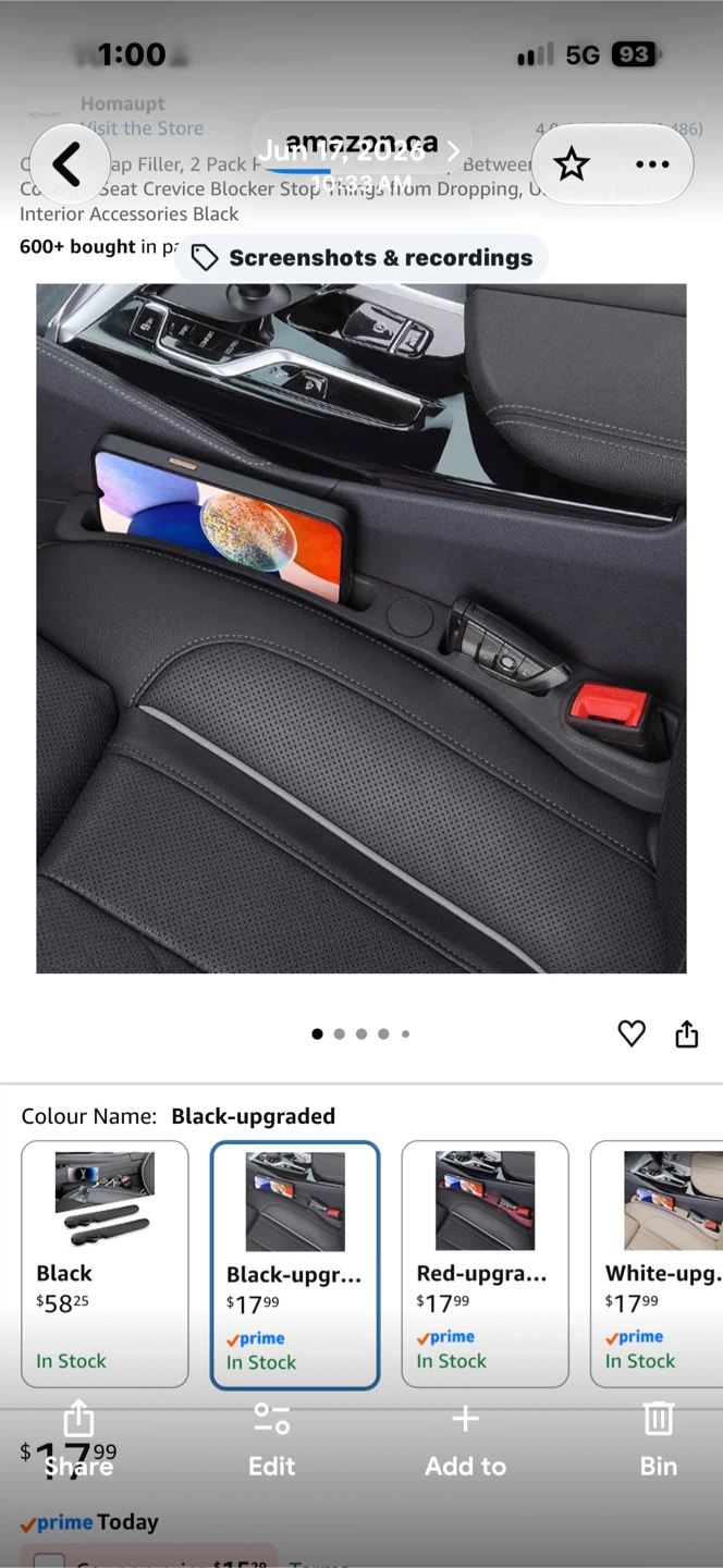 Car Seat Gap Filler Organizers - photo 3
