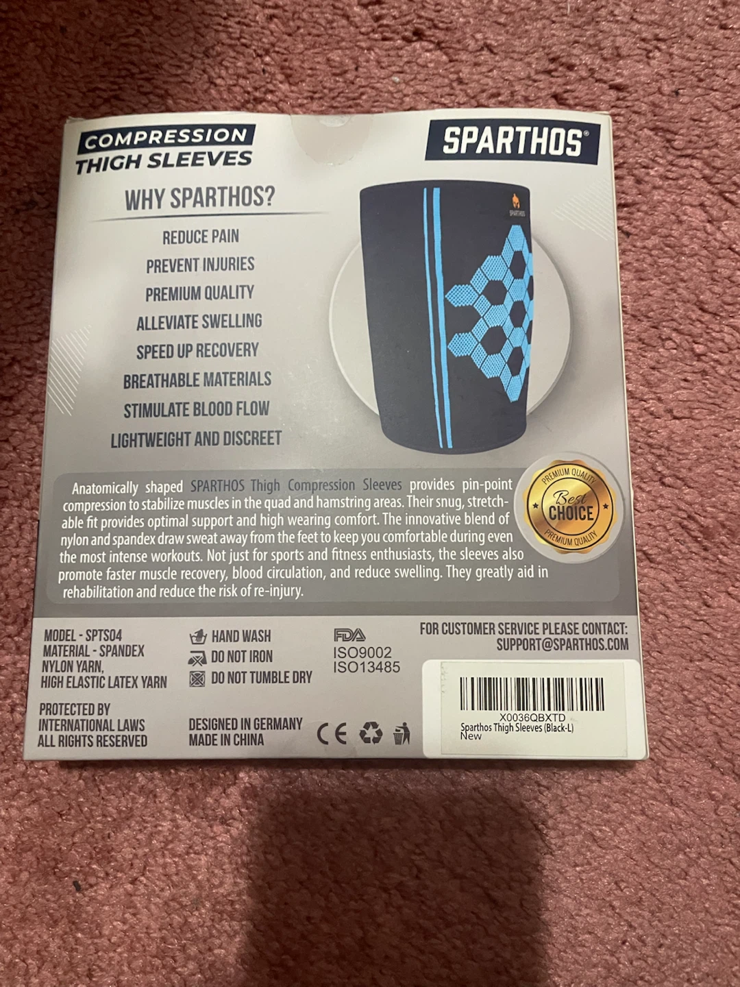 Sparthos Thigh Support Sleeves  Large - photo 2