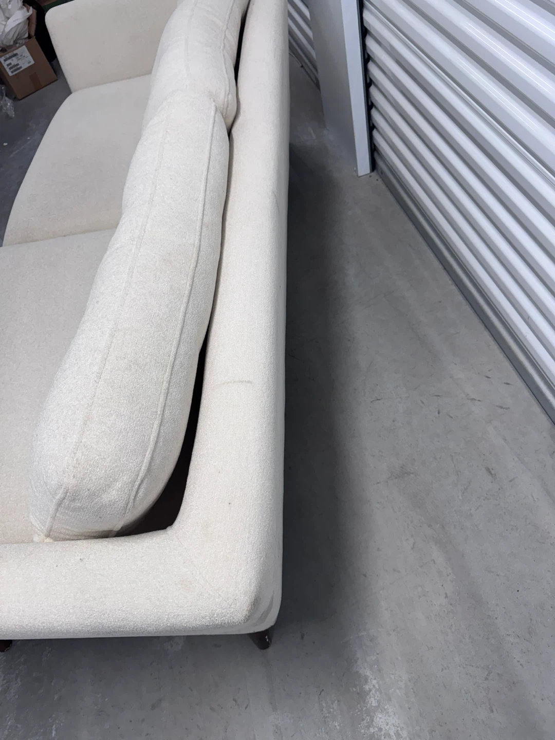 Cream Mid-Century Modern Sofa - photo 3
