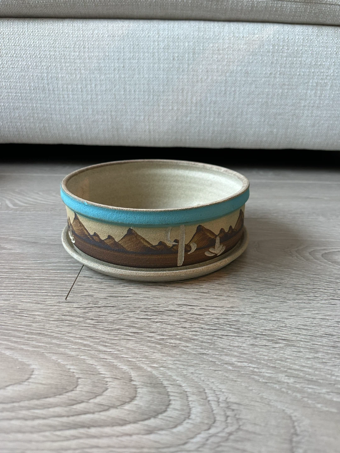 NEW Vintage 1980/1990s Handmade Decorative Clay Bowl/Planter Pot