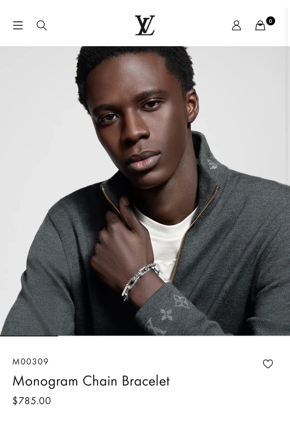 Louis Vuitton monogram chain bracelet - photo 3