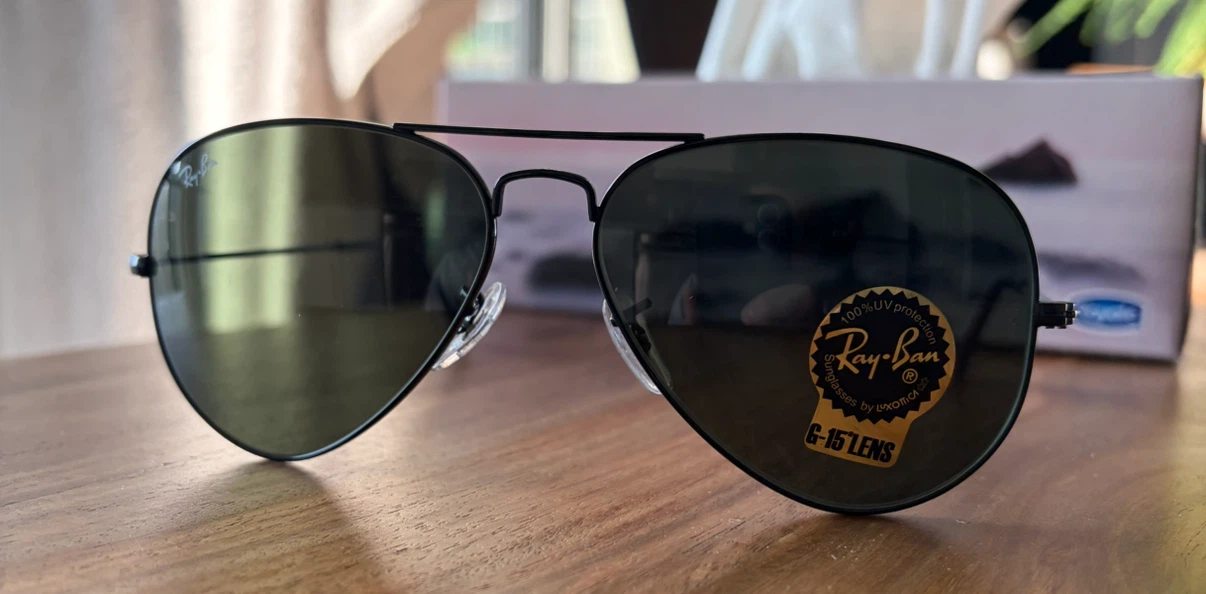 NEW Ray-Ban Classic Aviator RB3025 Black Sunglasses