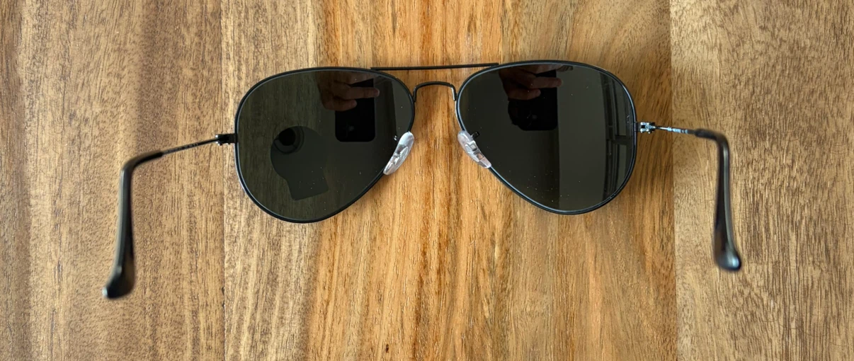NEW Ray-Ban Classic Aviator RB3025 Black Sunglasses - photo 3