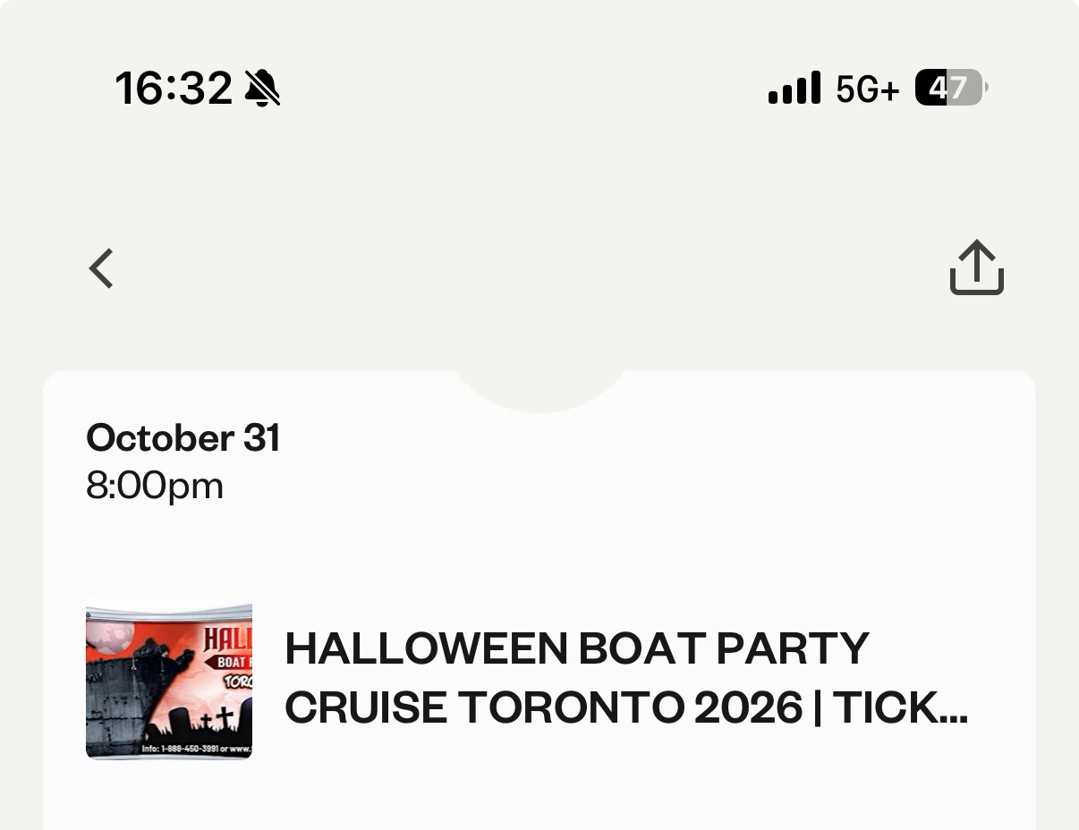 Halloween Boat Party Cruise Toronto 2026 Ticket - photo 4