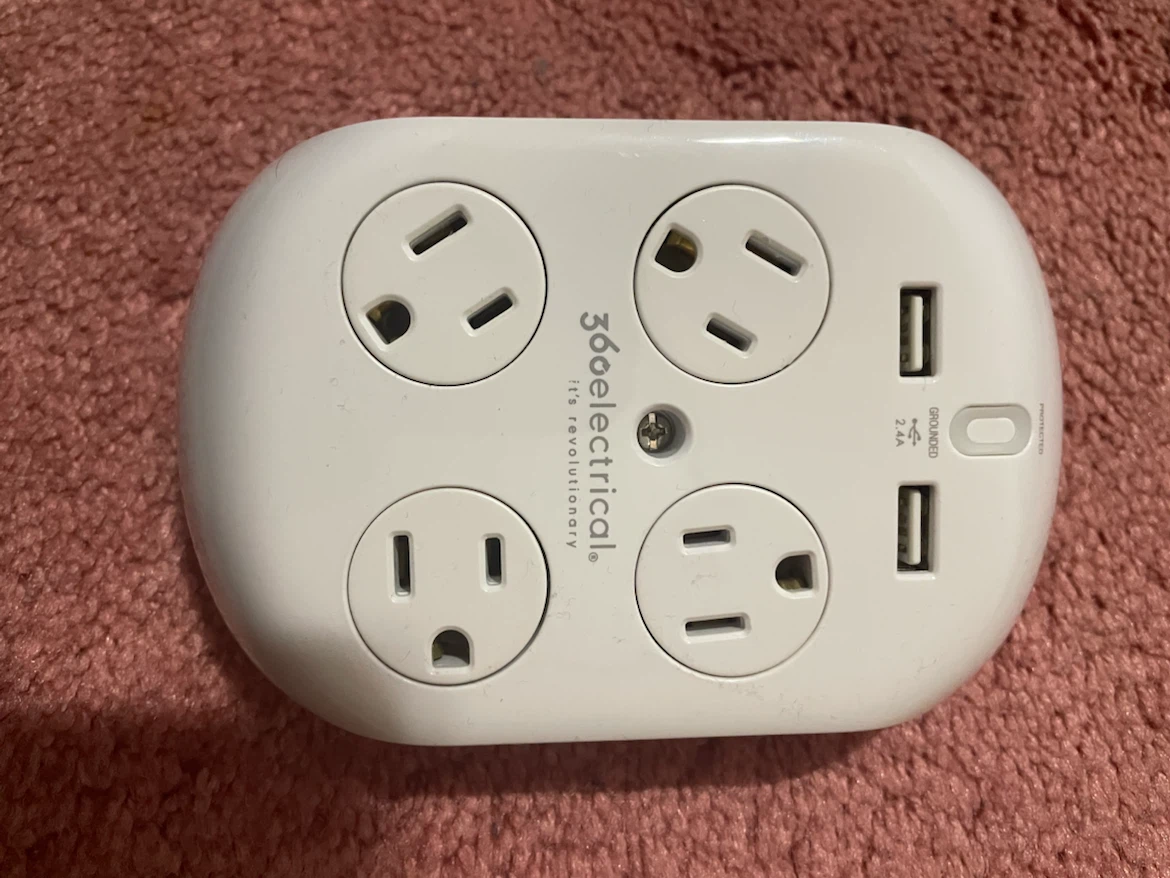 360 Electrical Wall Outlet Extender with USB Ports
