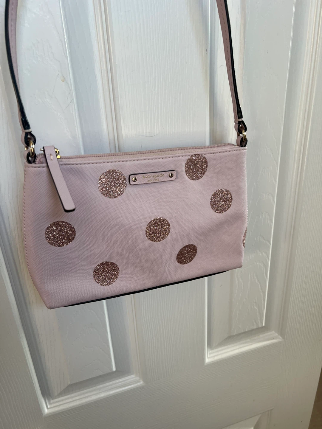 Kate Spade Pink Polka Dot Crossbody Bag