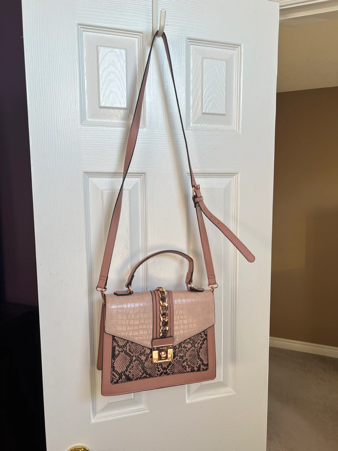 ALDO Pink Crossbody Bag with Chain Detail - photo 2