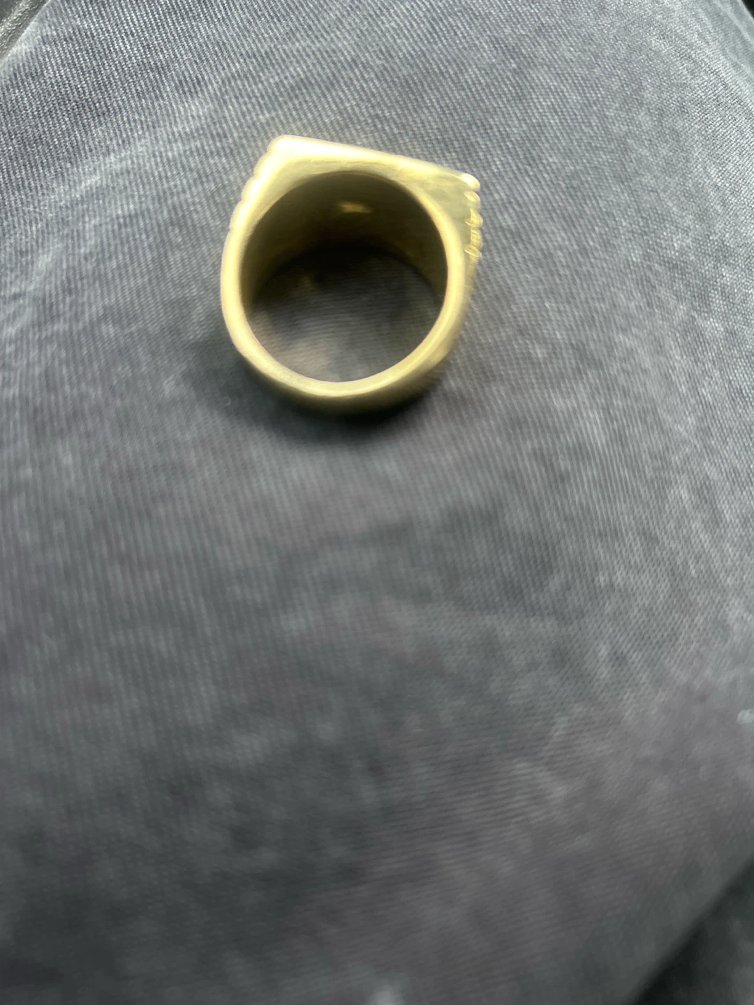 Gold Tone Crown Design Ring - photo 2