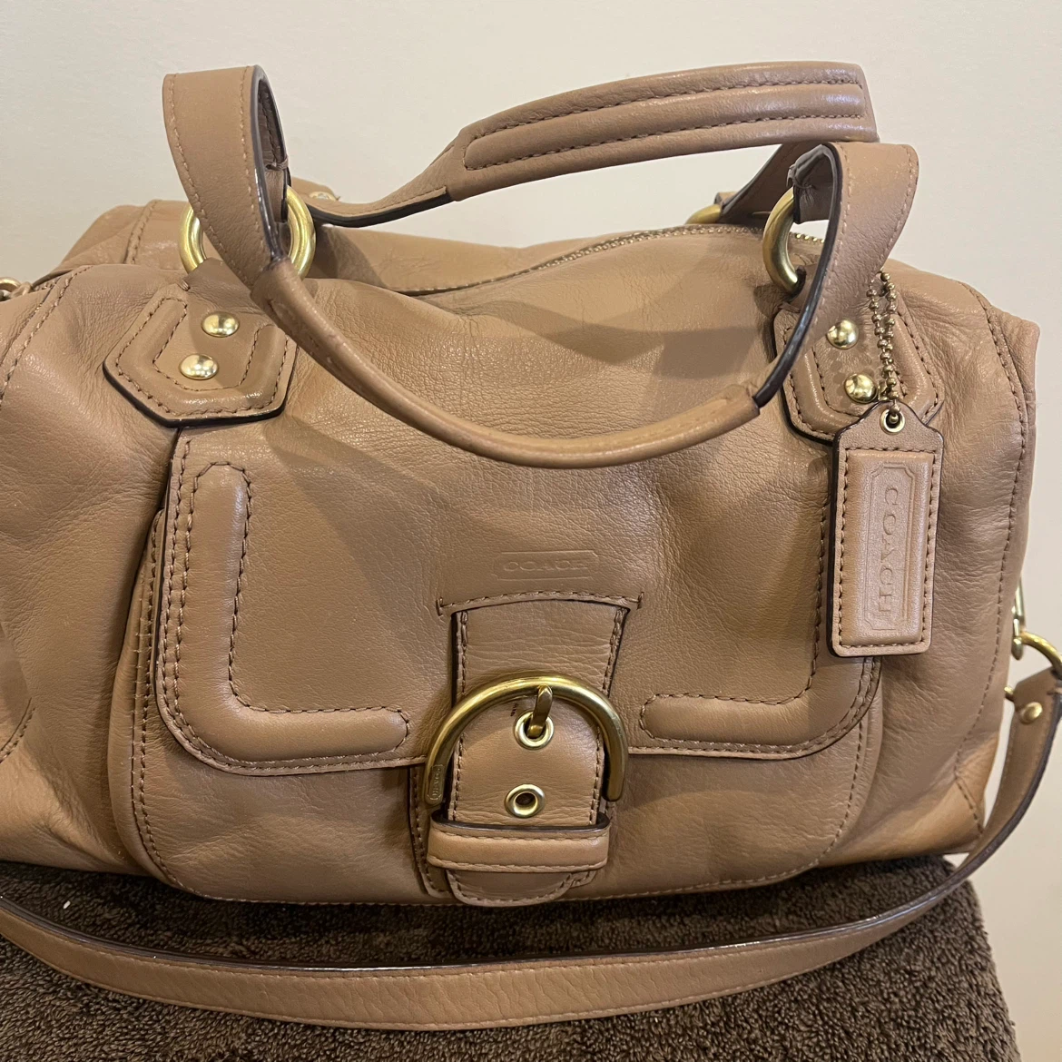 Coach Leather Satchel Handbag - photo 3