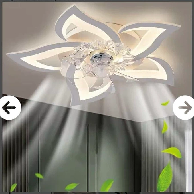 Flower Shape LED Ceiling Fan with Remote - photo 2