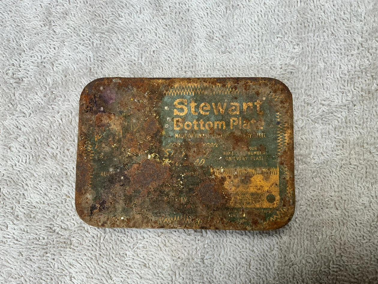 2 Vintage Stewart Clipmaster Clipper Blades With Original Tin