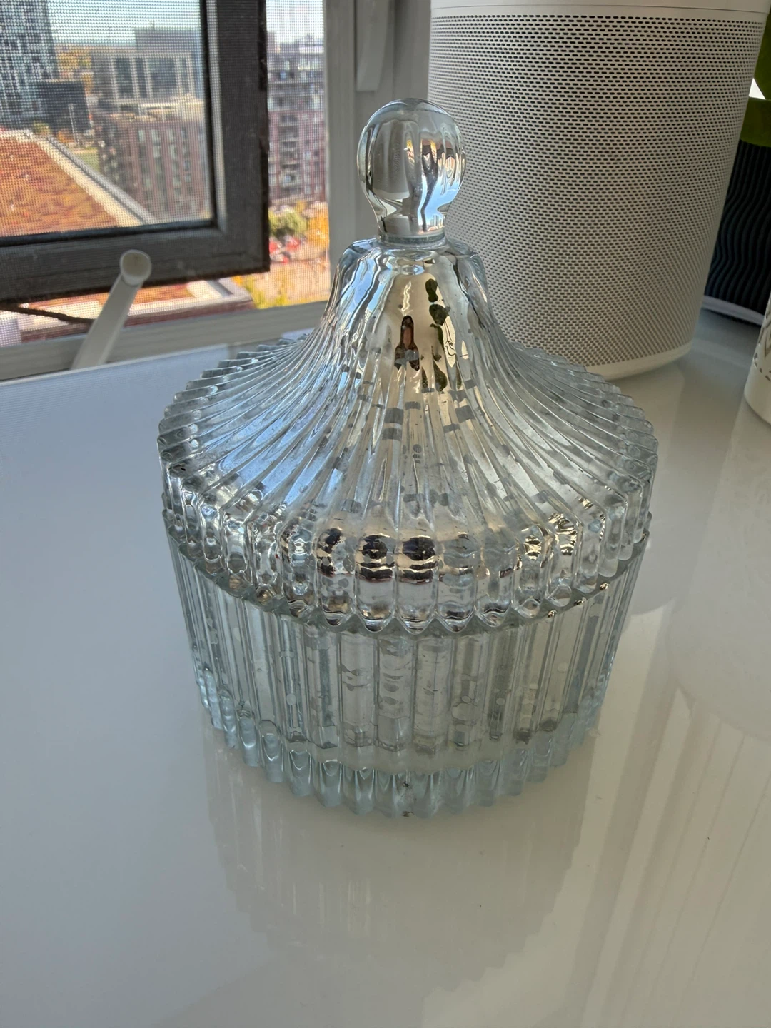 Decorative Glass Trinket Jar