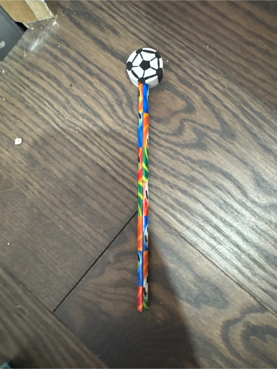 Soccer ball topper pencil